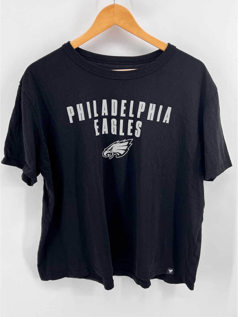 Fanatics Philadelphia Eagles Womens 2XL Black Graphic T Shirt Short Sleeve